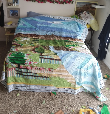 waterfall nature quilt take two